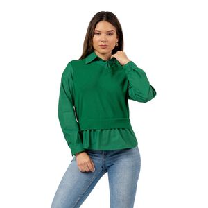 Chompa Camisero 2 en 1 Verde