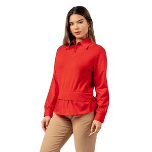 Chompa Camisero 2 en 1 Rojo