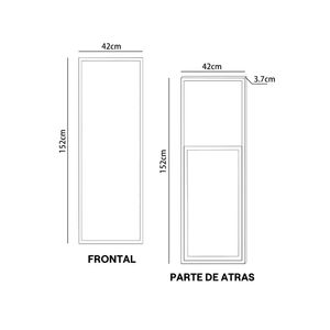Espejo de Pie MDF Gris 40x150cm Orange