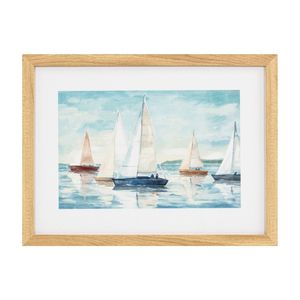 Cuadro Decorativo Veleros 30x40cm Orange