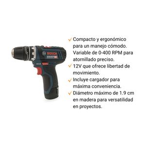 Atornillador 12V Gsr 12v - 15 Fc Bosch