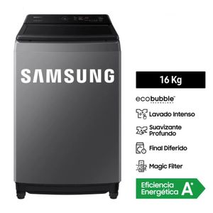 Lavadora Samsung EcoBubble 16 Kg WA16CG6441BDPE Gris