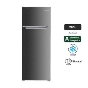 Refrigeradora Frost 205 litros 2pn Inox Blackline