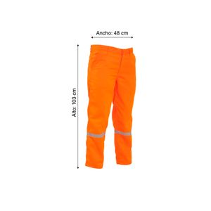 Pantalón Drill Tec Naranja Talla: Large