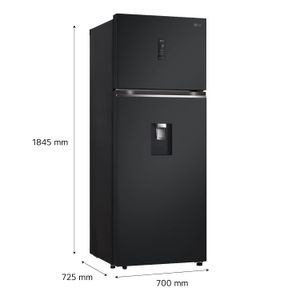 Refrigeradora LG Top Freezer  449L VT45APMC Negra