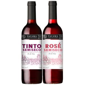 Vino Tinto TACAMA Semiseco + Rose Paquete 2un Botella 750ml