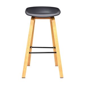 Banco Fijo para Bar Misuri Polipropileno Negro Bonno - 3 unidades