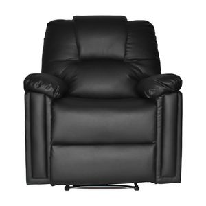 Sillón Reclinable Relax King Cuero Pu Negro Bonno