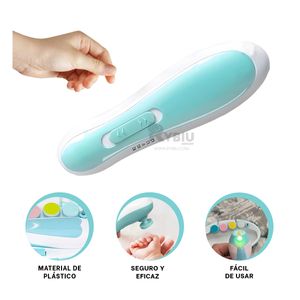 Limador Infantil para Uñas en Tono Celeste Y+Papel de Regalo