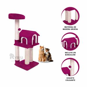 Gym para Entretener Gatitos en Tono Fucsia Y+Regalo Stickers
