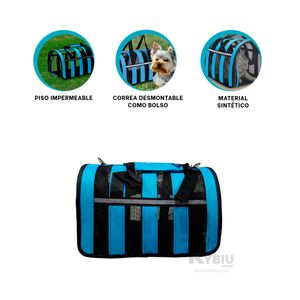 MochilaTransparpotador Reflectivos para Perro Color Celeste