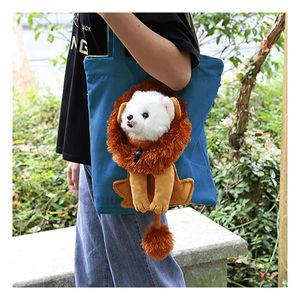 Cartera Transportadora en Forma de Leon Color Azul