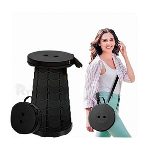 Taburete Compacto de Color Negro Y+Post-it adhesivos
