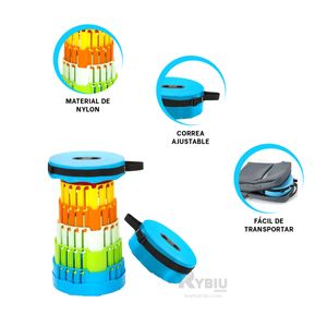Asiento Practico para Camping Multicolor Y+Post-it adhesivos
