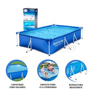 Piscina Borde Solido en Tono Celeste Y+Papel de Regalo