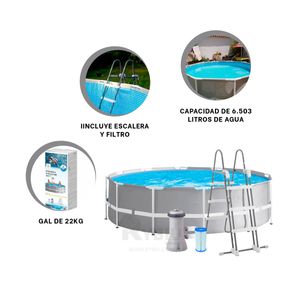 Piscina Sencilla de Transportar y Ergonomica Y+Stickers