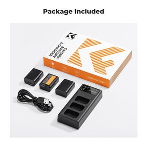 Cargador Triple K&F Concept+3 Baterias NP-FW50 - KF28.0037