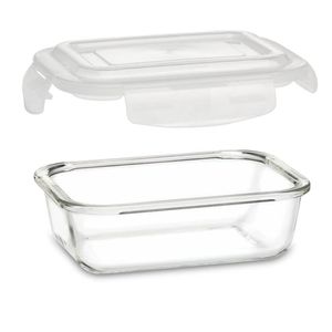 Taper de Vidrio Hermético Rectangular, Set de 3 Unidades