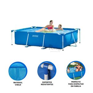 Piscina Mediana Linda en Celeste Y+Regalo Stickers