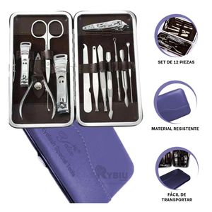 Pack Unas Resistente en Tono Azul Y+Regalo Ligas para Peinar