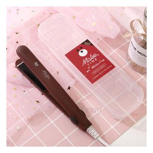 Plancha Mini Practico para el Cabello en Color Guinda
