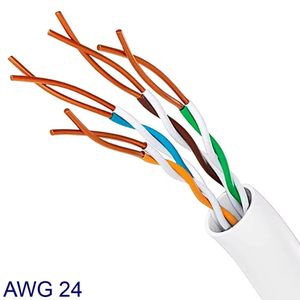 Cable de Red UTP Cat 5 Testeado Rj45 20 Metros Azul