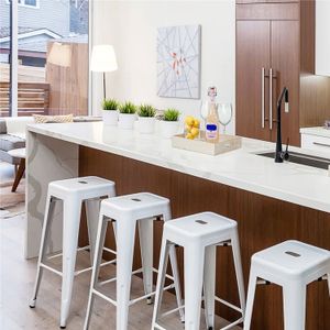 Banco de Bar Metal Tolix Blanco