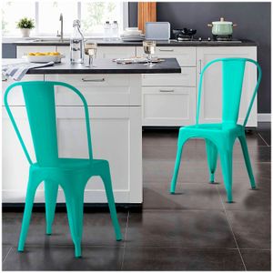 Silla de Bar Metal Tolix Menta