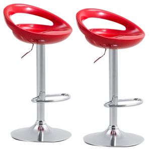 Set x 2 Sillas de Bar Porto Alegre Rojo