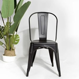 Silla de Bar Metal Tolix Negro