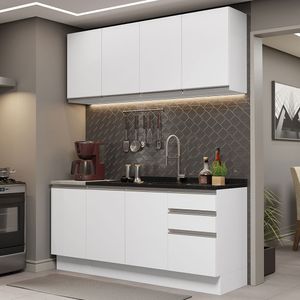 Mueble de Cocina Integral 160 cm Glamy Blanco 03