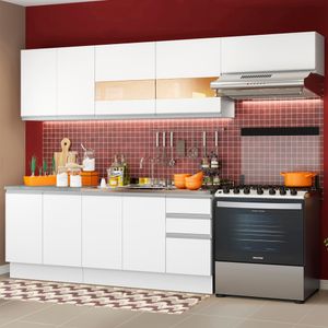 Mueble de Cocina Integral Marcela 280 cm Blanco 03