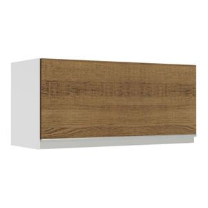 Alacena de Cocina 1 Puerta Abatible Glamy 70 cm Blanco/Marrón