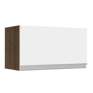 Alacena de Cocina 1 Puerta Abatible Glamy 60 cm Marrón/Blanco