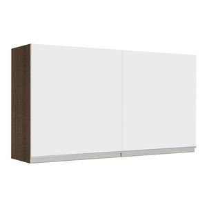 Alacena de Cocina 2 Puertas Glamy 120 cm Marrón/Blanco