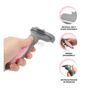 Cepillo Eliminador de Nudos Gato en Rosado Y+Papel de Regalo