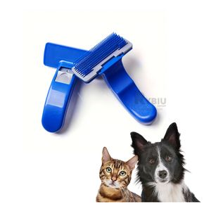 Cepillo Pets Autolimpieza Pequeno en Azul Y+Papel de Regalo