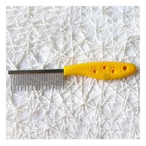"Peine Practico Doble Dientes para Perro Amarillo  Y+Agendita"
