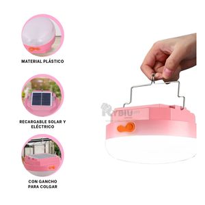 Foco Ergonomico y Moderno en Color Rosado Y+Agendita