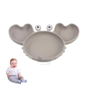 Plato de Mesa Hipoalergenico Niño en Plomo Y+Stickers