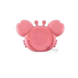 Plato en Forma de Cangrejo Rosado Oscuro Y+Papel de Regalo