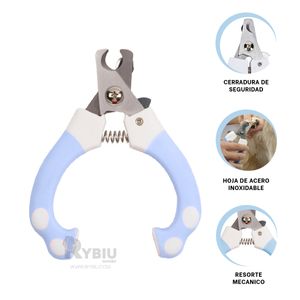 Corta Uñas Facil de Usar Chico en Celeste Y+Papel de Regalo