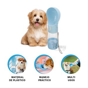 Dispensador Portatil de Agua Color Celeste Y+Papel de Regalo