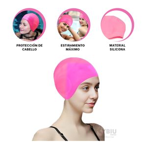 Cofia Ergonomica en Color Rosado Y+Regalo Ligas para Peinar