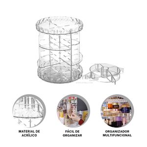 Organizador para Maquillaje Transparente Y+Papel de Regalo