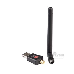 Receptor Compacto de WiFi con USB en Color Negro Y+Stickers