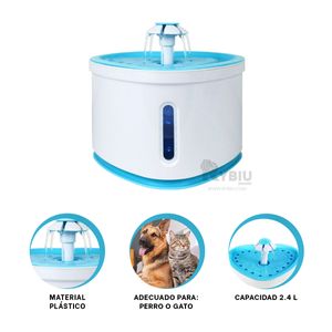Fuente Moderna de Agua de Color Celeste Y+Regalo Stickers