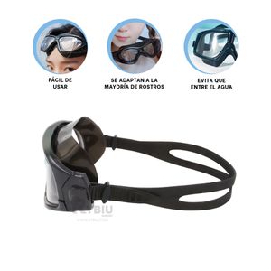 Anteojos Facil de Usar en Negro Y+Ligas de Regalo