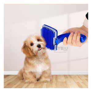 Cepillo Autolimpieza para Mascotas Grande en Azul Y+Agendita