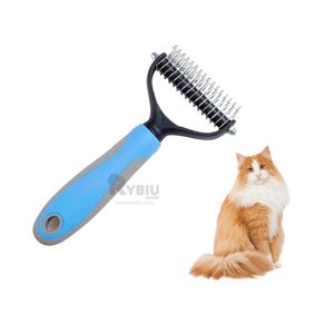 Cepillo Compacto Canino Grande en Celeste Y+Papel de Regalo